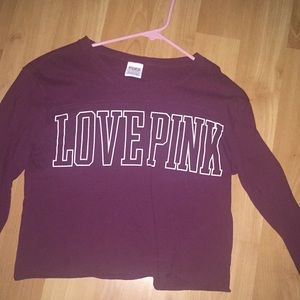 Pink long sleeved top